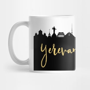 YEREVAN ARMENIA DESIGNER SILHOUETTE SKYLINE ART Mug